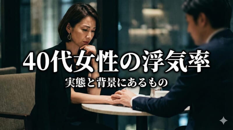 40代女性の浮気率