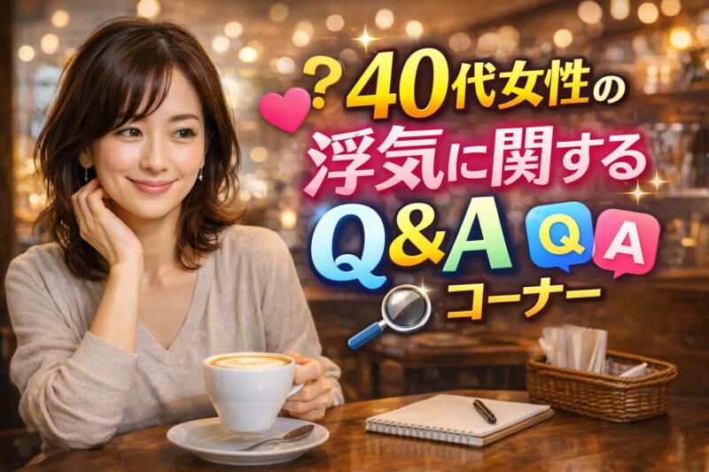40代女性の浮気に関するQ&Aコーナー