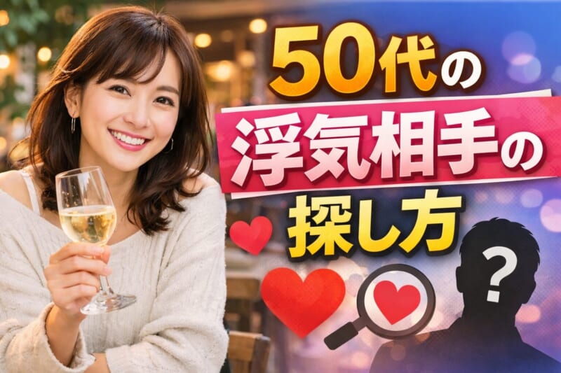 50代の浮気相手の探し方8選