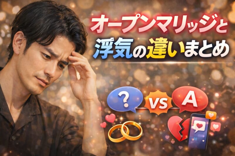 オープンマリッジと浮気の違いまとめ