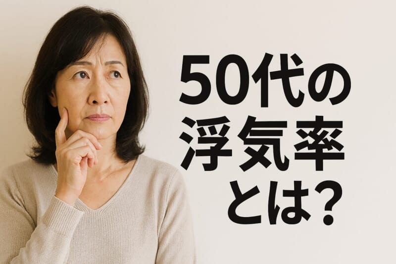 50代の浮気率ってどのくらい?