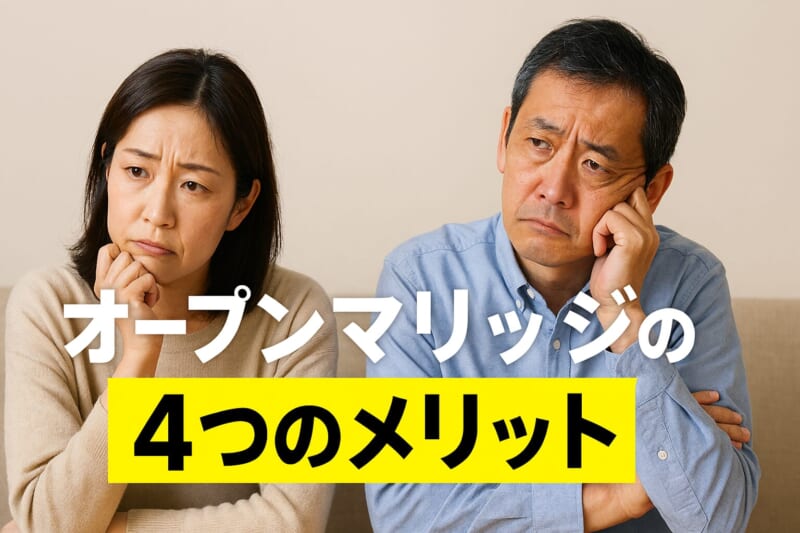 オープンマリッジの4つのメリット