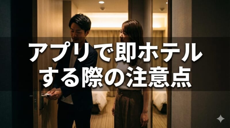 アプリで即ホテルする際の注意点4つ！