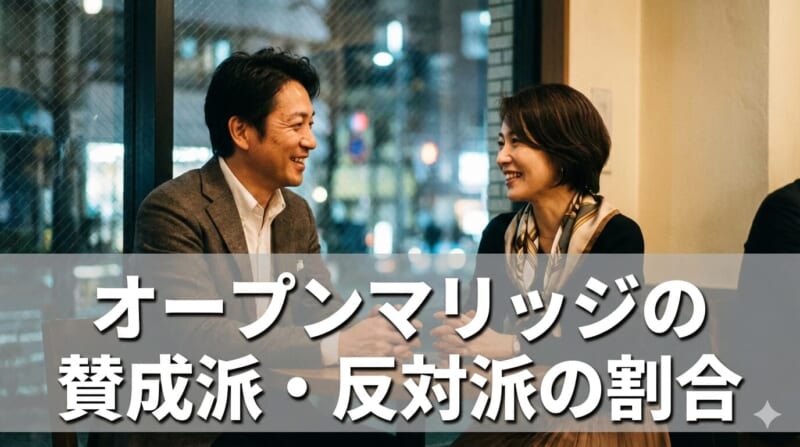 オープンマリッジの賛成派・反対派の割合とは？