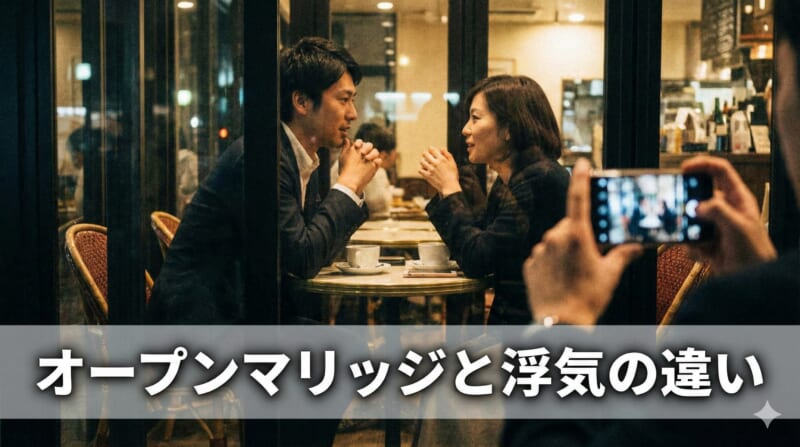 オープンマリッジと浮気の違いとは？婚外恋愛相手の探し方も解説！
