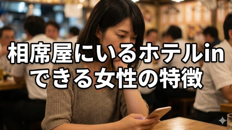 相席屋にいるホテルinできる女性の特徴9つ