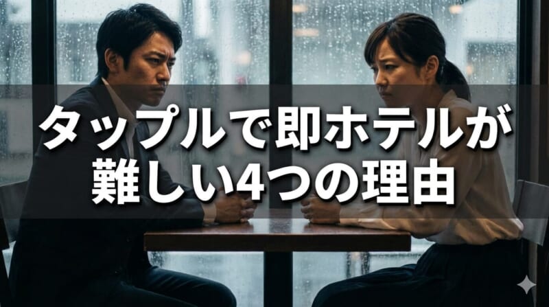 タップルで即ホテルが難しい4つの理由