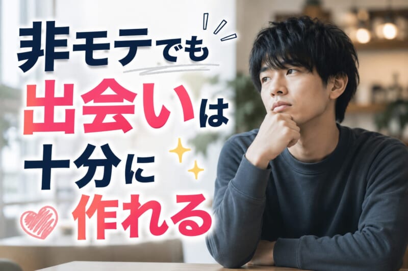 非モテでも出会いは十分に作れる