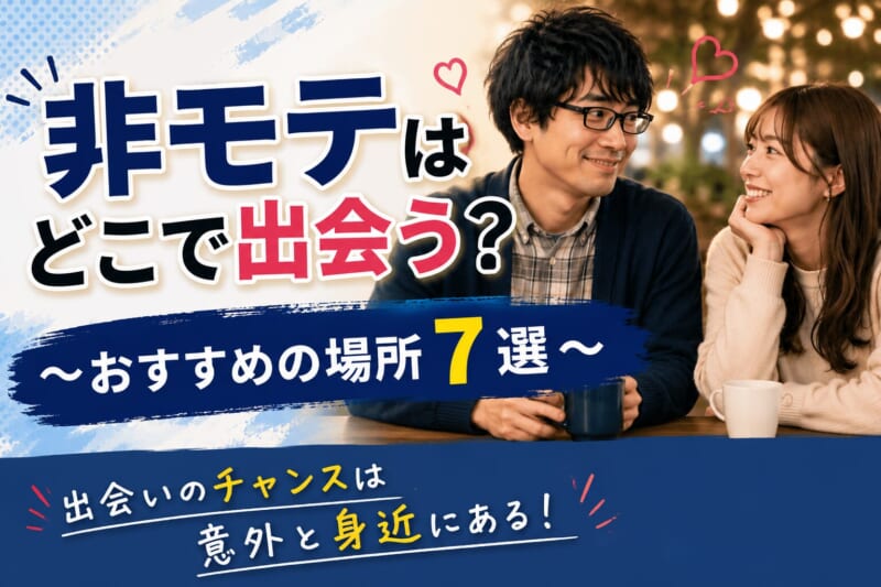 非モテはどこで出会う？彼女が欲しい20代男性におすすめの場所8選