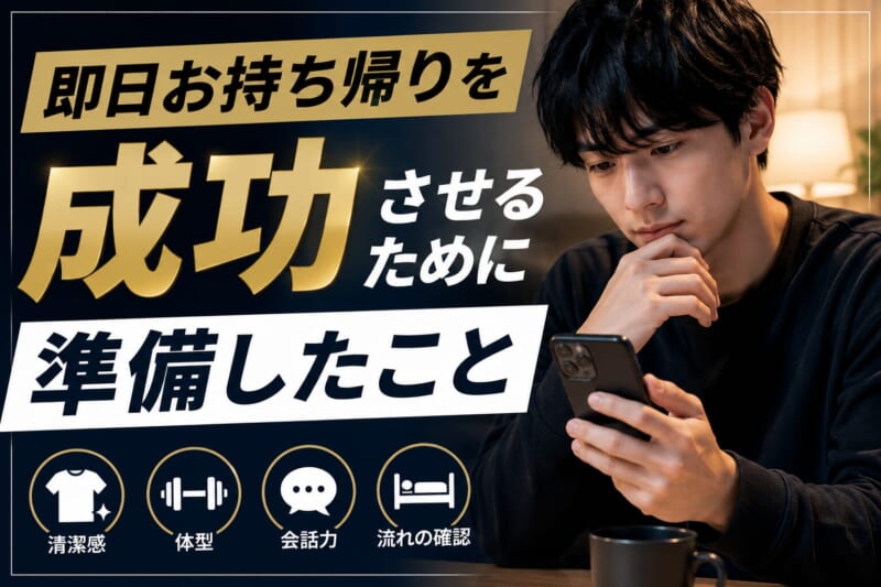 即日お持ち帰りを成功させるために準備したこと